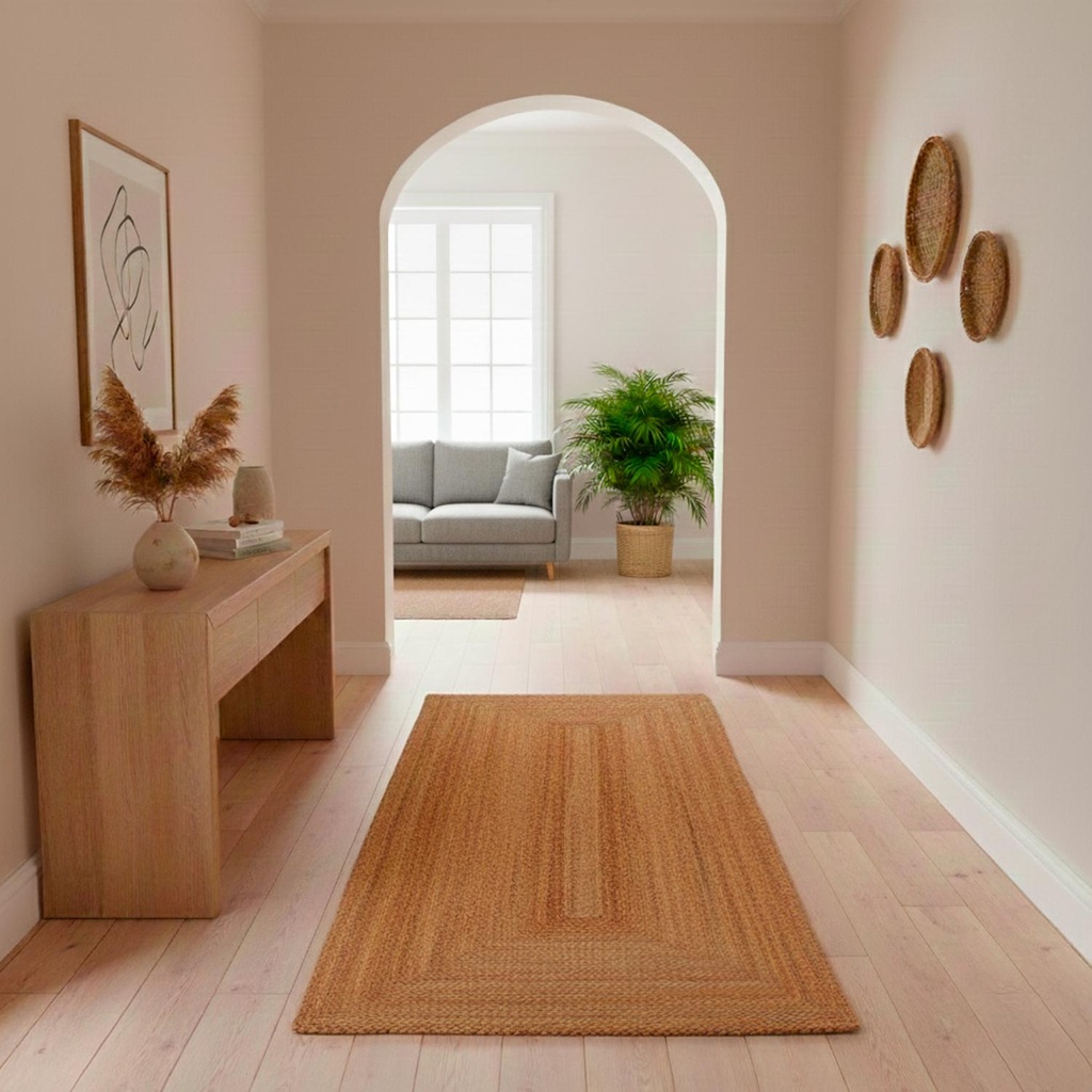 Alfombra de Yute Rectangular Pasillo 200x80 cm Atmosphera