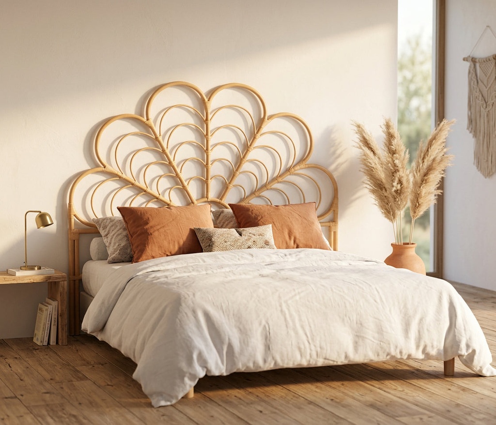 Respaldo de Cama Ratán Aoni 2 Plazas 160x140 cm Atmosphera
