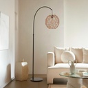 Lámpara de Pie Arco Rahe Metal Natural 180 cm Atmosphera