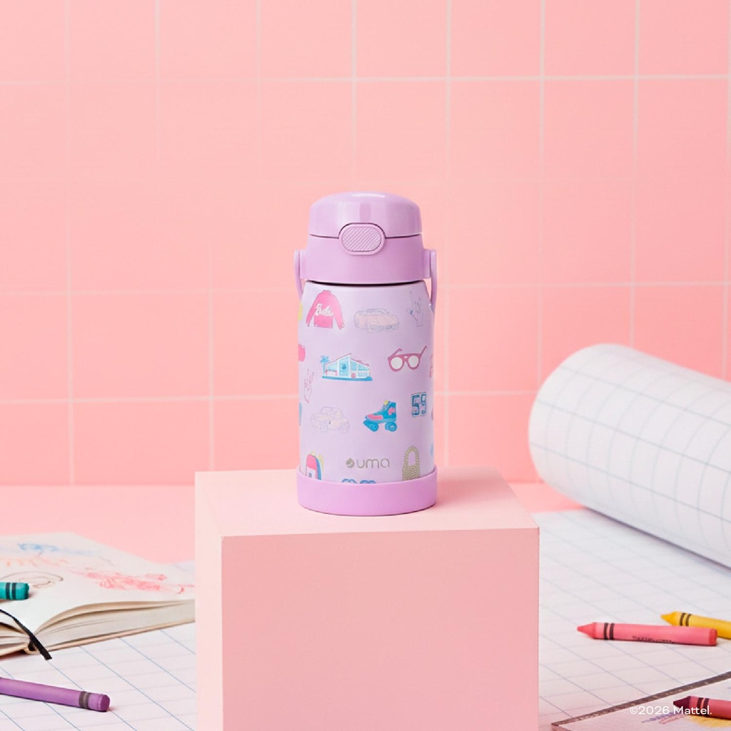 Botella Térmica Niños Barbie Iconic 450ml Acero Inox UMA