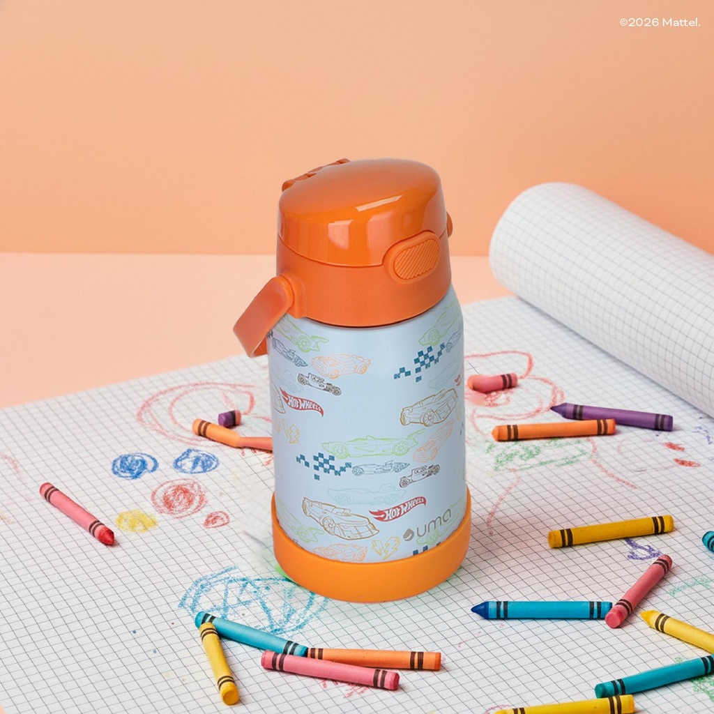 Botella Térmica Niños Hot Wheels Class 450ml Acero Inox UMA
