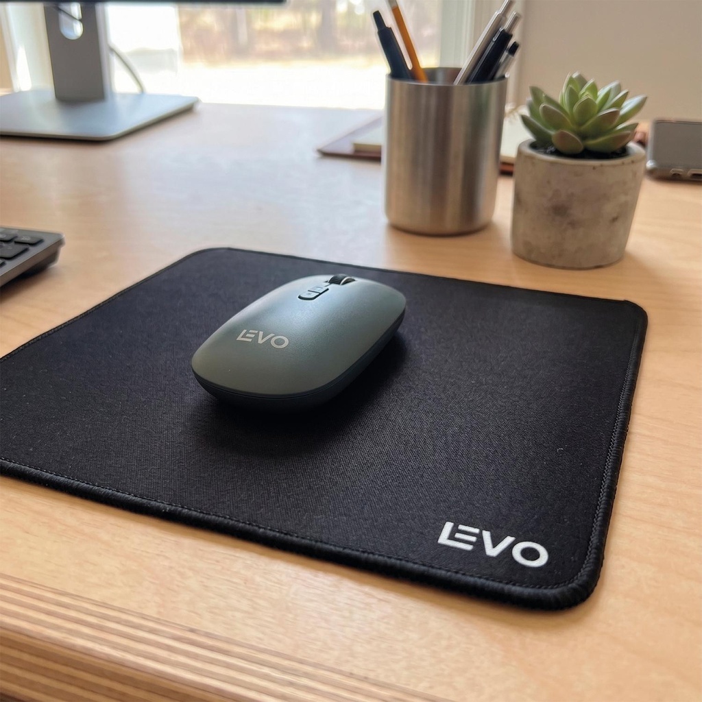 Mousepad Officepad S 23x20 cm Antideslizante Negro LEVO