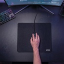 Mousepad Battlemat L 45x40 cm Antideslizante Negro LEVO