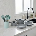 Bateria de Cocina Pompei + Set 12 Utensilios Calipso Simplit
