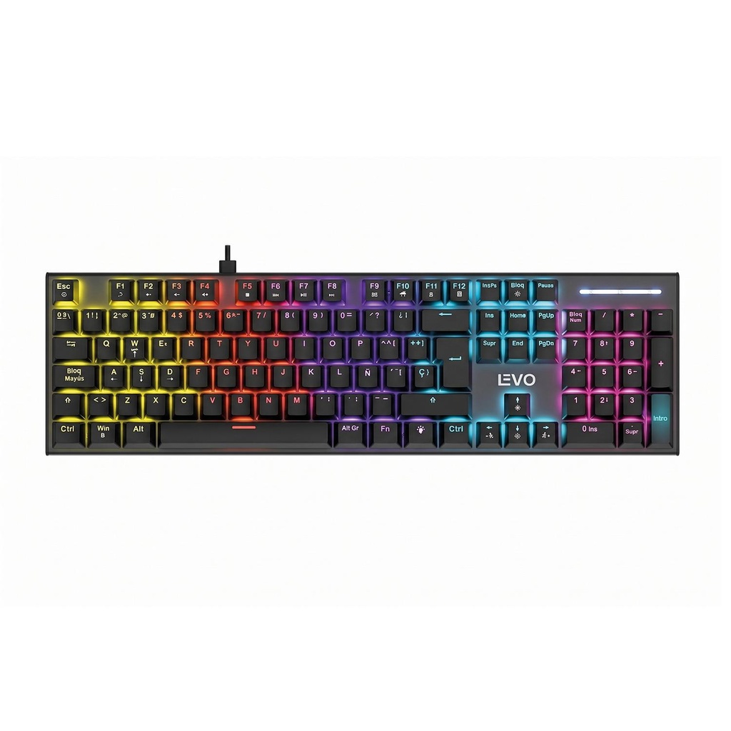Teclado Gamer NovaBlade Red Switch Mecánico Español RGB LEVO