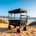 Carro de Transporte con Techo 150 KG Negro Xroad