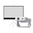 Pack Proyector Portátil Novus + Telón 100" Blanco LEVO