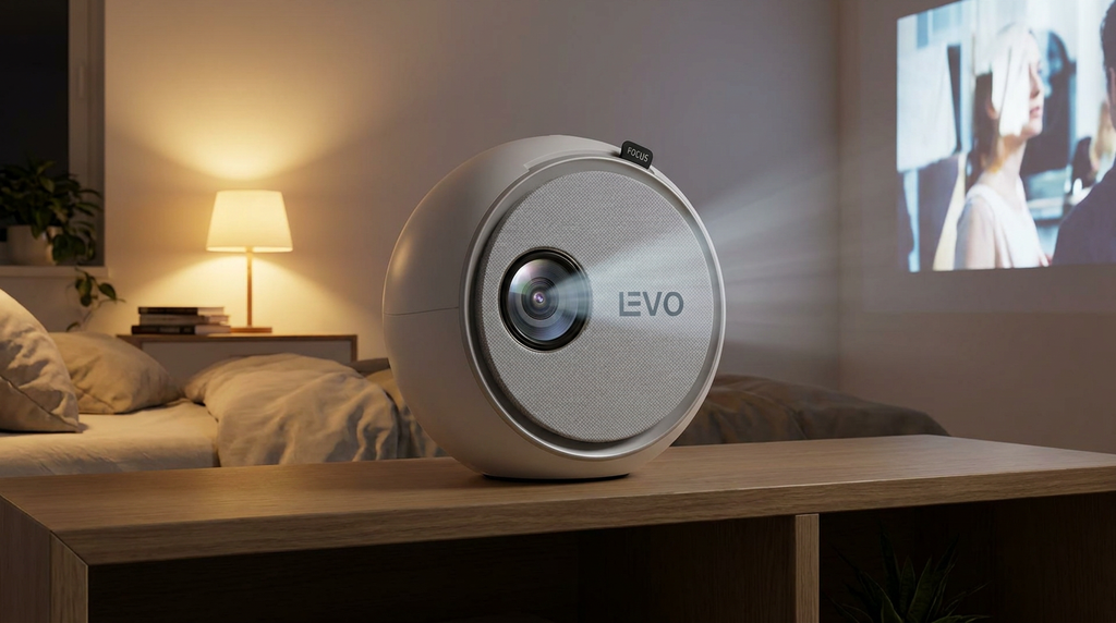 Proyector LED Portátil Focus Mini HD Levo