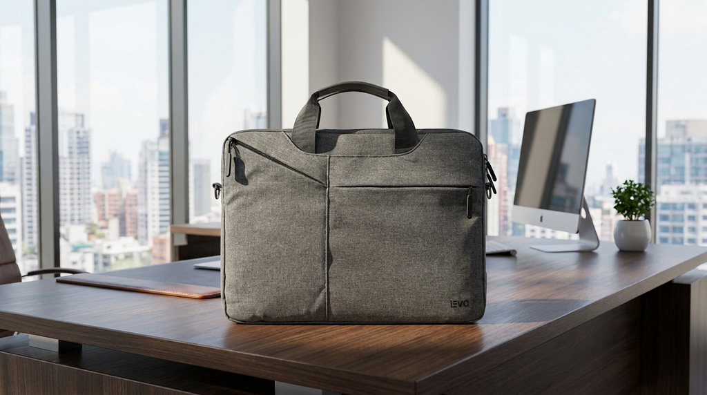 Funda Maletin Notebook EXECUTIVE Gris 15,6" LEVO