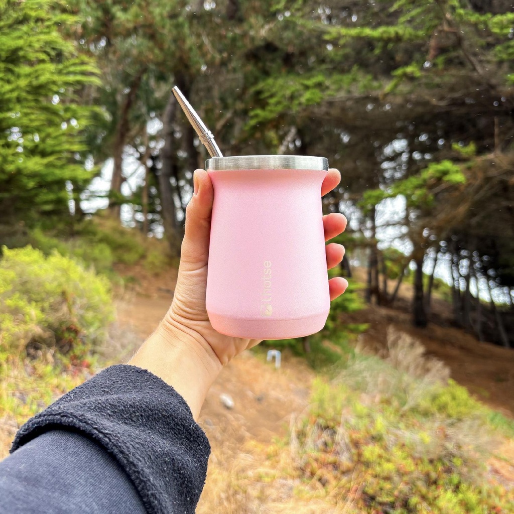 Mate Acero Inoxidable con Bombilla Lhotse Pink