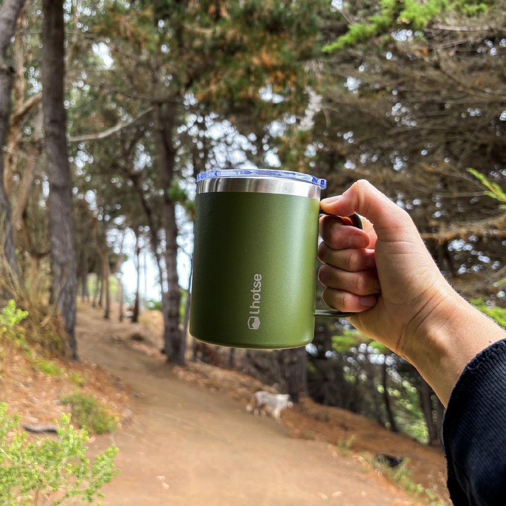 Taza Térmica Insulada Camping 350ml Green