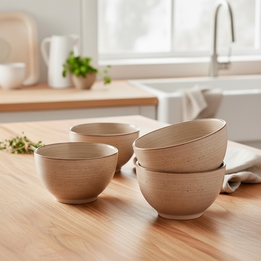 Set 4 Bowls Cerámica 7,5 cm Siena Simplit