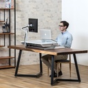 Soporte Brazo para Monitor Pivot Silver Levo