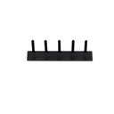 Perchero de Pared 5 Ganchos Negro DAY