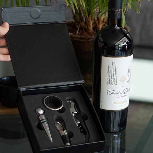 Kit De Vino 4 Piezas Lux Secret de Gourmet