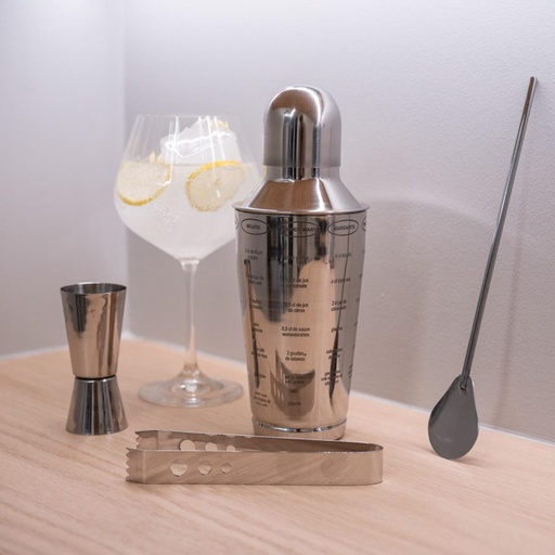 Set Coctelería 5 Piezas Acero Inox Secret de Gourmet