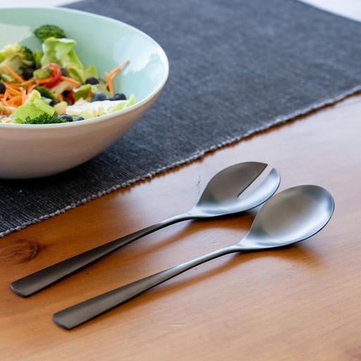 Set Ensalada Acero Inoxidable Negro DAY