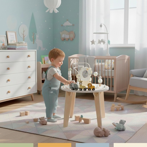 Mesa Infantil Aprendizaje Didactica 7 en 1 Montessori Bandú