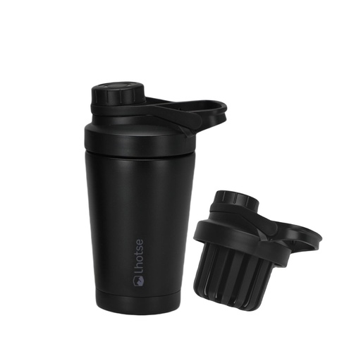 Shaker Vaso Proteina Acero Inoxidable NutriCore 500ml Lhotse