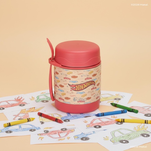 Termo Comida Hot Wheels Class + Cuchara 330ml Acero Inox UMA