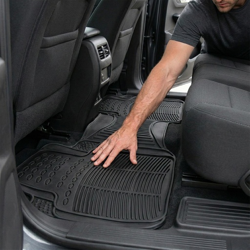 Alfombra Piso de Goma para auto Universal 3 piezas Xroad