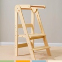 Torre Aprendizaje Montessori Madera Plegable 3 Niveles Bandú