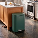 Basurero Cocina Lucca 12Lt Pedal Acero Inox Simplit