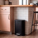 Basurero Cocina Livorno 12Lt Pedal Acero Inox Simplit